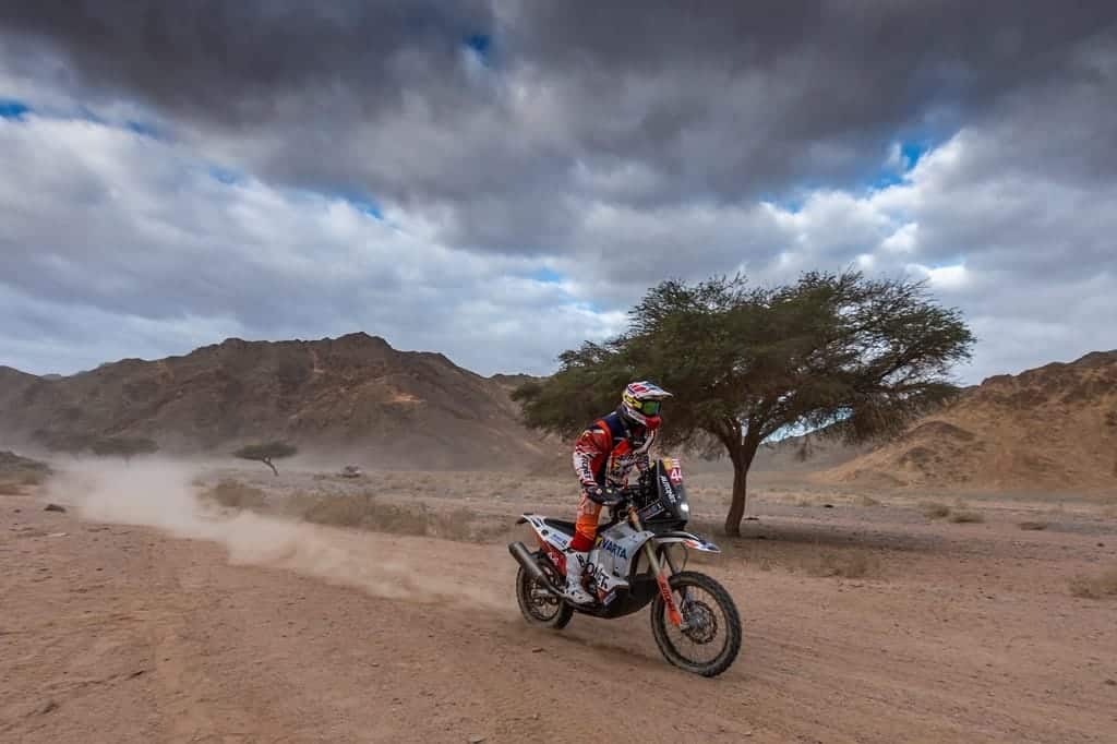 Mani Gyenes in timpul etapei 4 Dakar 2020 foto RallyZone