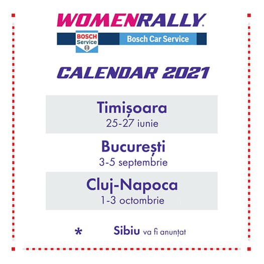 Women Rally Calendar 2021