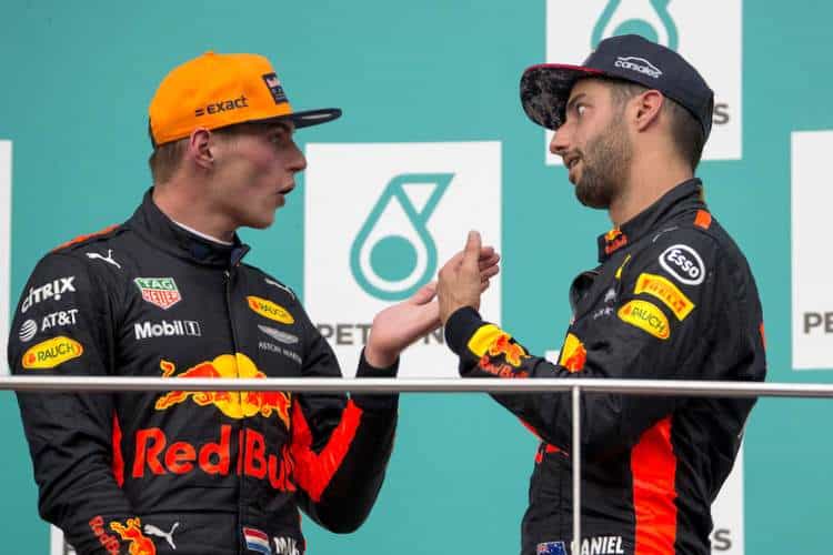 Max Verstappen domină Daniel Ricciardo?