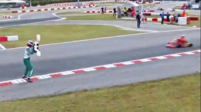 Pilotul de karting, Luca Corberi, poate avea interdicție pe viață după comportamentul rușinos afișat la Lonato