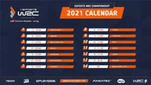 Calendarul Esports WRC 2021 a fost anunțat