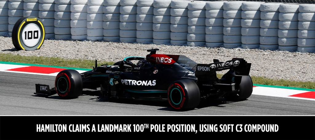 Pirelli Report Hamilton pe Pole (cu numărul 100): Marele Premiu al Spaniei 2021 – Calificări – .